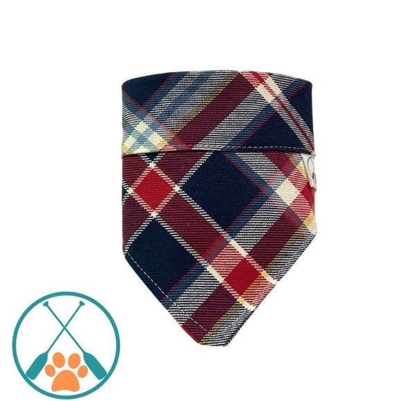 Classic Plaid Dog Bandana by Lake Pup – Small/Medium - Picture 1 of 4